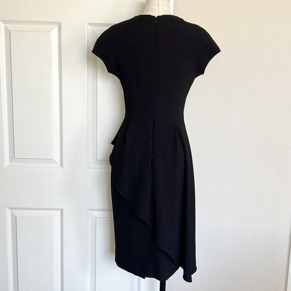 Teri Jon by Ricki Freeman Black Peplum Sheath Dress - Picture 5 of 9